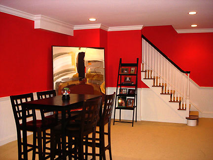 Basement custom paint job