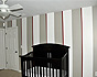 Interior nursery wall stripe in Smyrna